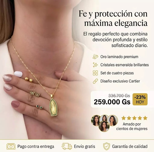 Conjunto Para Dama Cadena Tejido Catier de 45cm